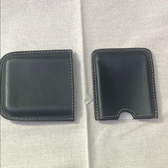 Black Leather BlackBerry Pouch Set - Picture 5 of 7